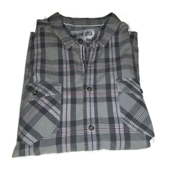 Iron Co Plaid Long Sleeve Button Down Shirt - Picture 3 of 5